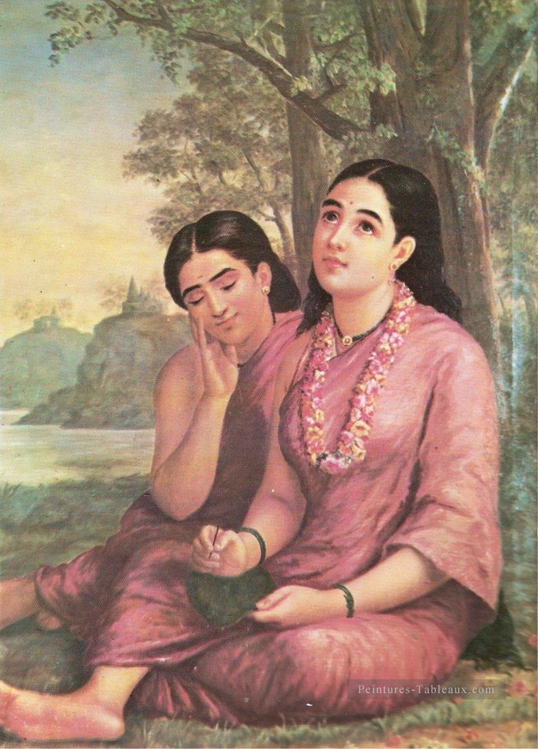 Shakuntala Raja Ravi Varma Indiens Peintures à l'huile